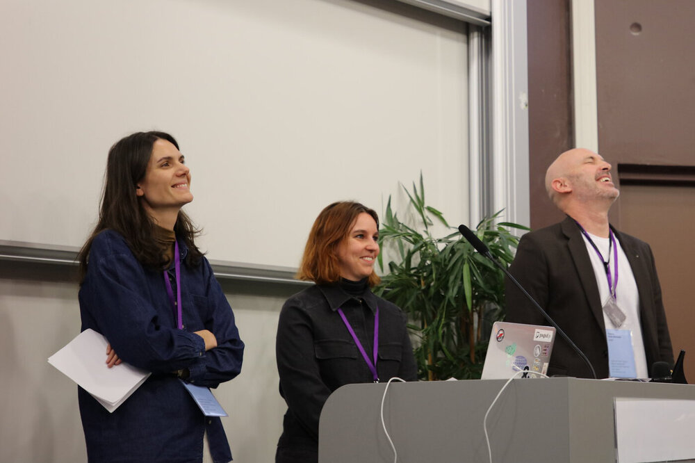 From left to right: Clémence Imbert, Thomas Huot-Marchand / © ENSAD Nancy From left to right: Clémence Imbert, Julie Blanc, Thomas Huot-Marchand / © ENSAD Nancy